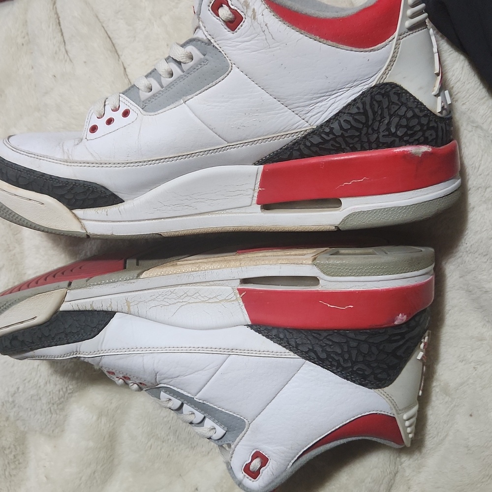 Nike Air Jordan Retro 3 III Fire Red 2013 Vintage Casual Shoes Size 12Men’s